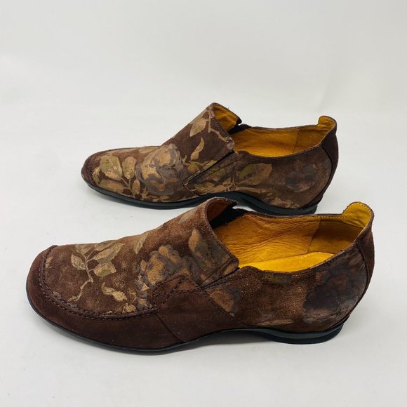 Hispanitas Hand Painted Shoes Sz 38 7 Floral - Picture 5 of 9